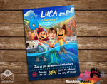Funny Birthday Invite, Disney Luca Party Invitation