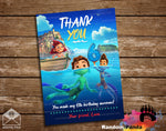 Disney Luca Thank You Card, Sea Monster Thanks Note
