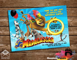 Madagascar Wig Party Invitation