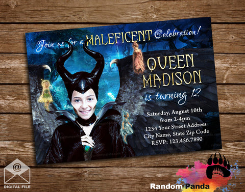 Funny Maleficent Party Invitation
