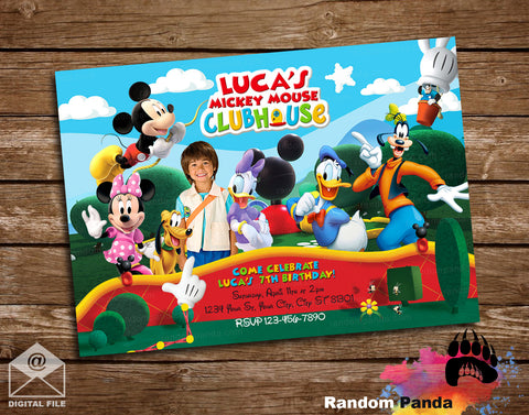 Funny Mickey Mouse Clubhouse Party Invitation