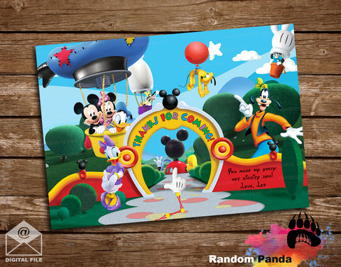 Mickey Mouse Clubhouse Thank You Card