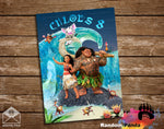 Moana Party Poster, Maui Birthday Backdrop