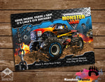 Monster Truck Invitation, Monster Jam Bigfoot Invite