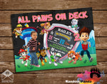 Funny Pink Paw Patrol Puppies Party Invitation