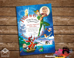 Peter Pan Party Invitation, Captain Hook Invite