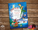 Peter Pan Invitation, Captain Hook Party Invite