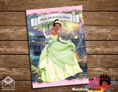 Princess and the Frog Poster, Princess Tiana Party Backdrop