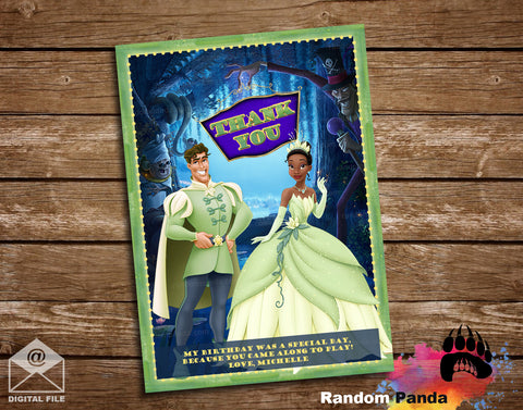 Princess Tiana & Prince Naveen Thank You Card