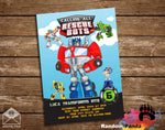 Rescue Bots Birthday Party Invitation