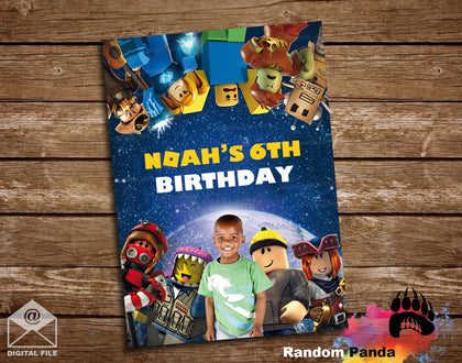 Funny Roblox Poster, Video Game Party Backdrop