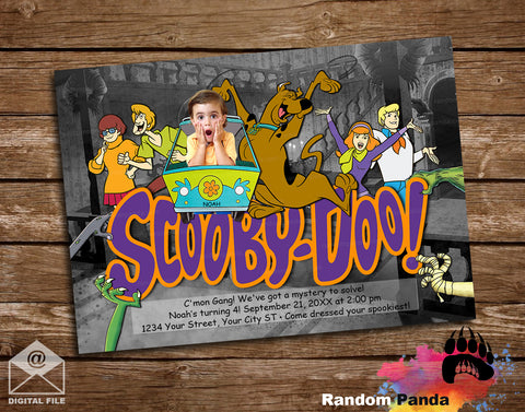 Funny Scooby Doo Party Invitation