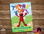 Sesame Street Elmo Thank You Card
