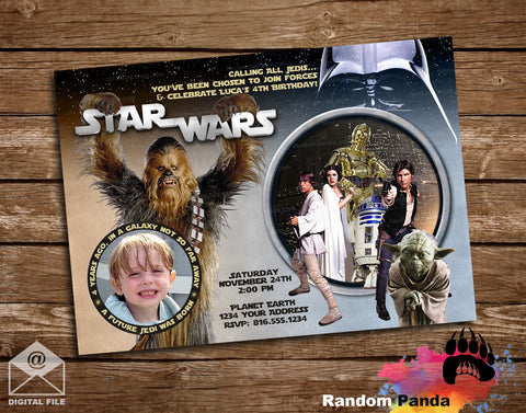 Star Wars Chewbacca Party Invitation