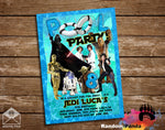 Star Wars Chewbacca Pool Party Invitation