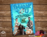 Star Wars Kylo Ren Pool Party Thank You Card