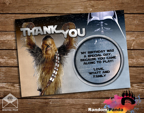 Wookie Chewbacca Thank You Card