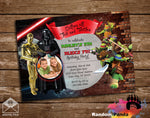 Star Wars Ninja Turtles Double Birthday Party Invitation
