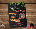 Sushi Roll Party Invitation