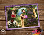 Tangled Rapunzel Birthday Party Invitation