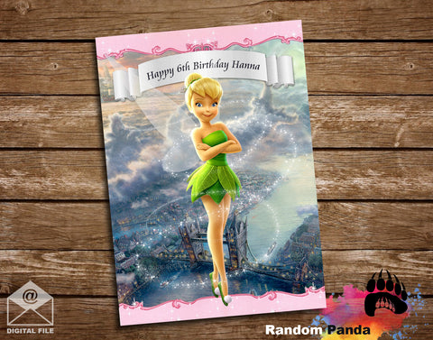 Tinkerbell Fairy Party Poster Backdrop