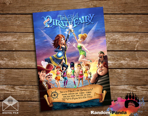 Tinkerbell and the Pirate Fairy Party Invitation