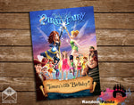Funny Tinkerbell and the Pirate Fairy Party Poster Backdrop
